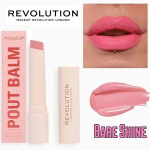 Bare Shine • Makeup Revolution Pout Balm • New in Box 0.08oz